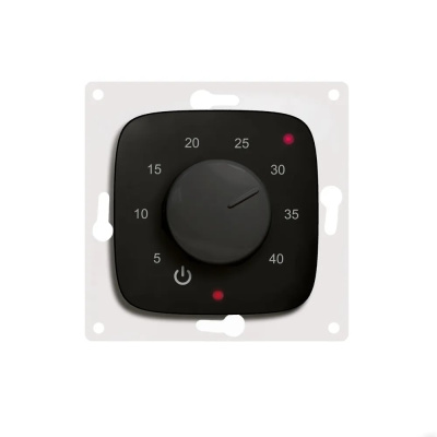 Эрголайт ТР-03 Валена Аллюр терморегулятор для теплого пола, черный (в рамку Legrand Valena Allure) в 