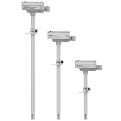 ПВТ101 канальный датчик (преобразователь) влажности и температуры в 