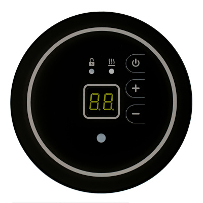 Эрголайт ТР SERIE ITALIANA ROTONDO nерморегулятор для теплого пола, черный в 