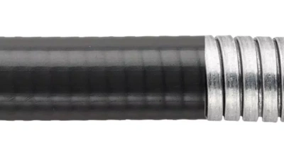 Гибкий спиральный герметичный металлорукав из нержавеющей стали покрытый гладкой оболочкой из ПВХ серии LTPSS в 