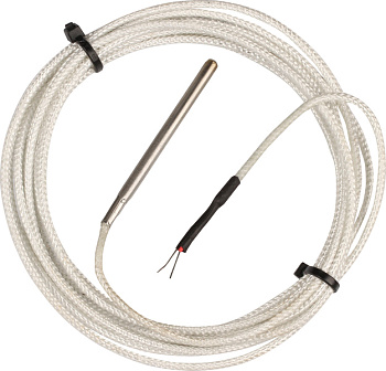 ТХК (−200…+600°C) датчик температуры в нержавеющей гильзе, бескорпусная термопара, 3м в 