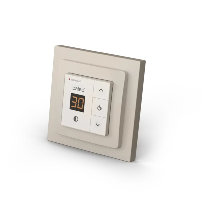 CALEO 720 терморегулятор для теплого пола с адаптерами, бежевый в 
