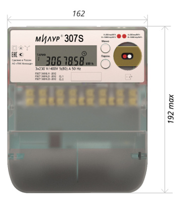 Счётчик электроэнергии Милур 307.52-RZ-2-D в 