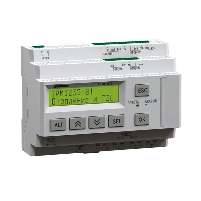 ТРМ1032 регулятор для отопления и ГВС с транзисторными ключами в 