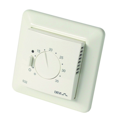 DEVIreg 532 терморегулятор для теплого пола с датчиком пола и воздуха в 