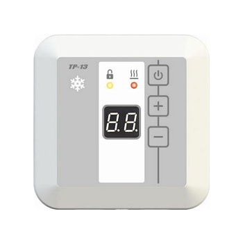 Терморегулятор для систем антиобледенения и снеготаяния накладной ТР-13 с датчиком AS-10, белый в 