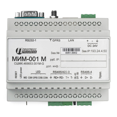 Преобразователь COM-Ethernet МИМ-001М в 