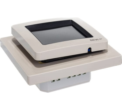 DEVIreg Touch терморегулятор для теплого пола с комбинацией датчиков, бежевый в 