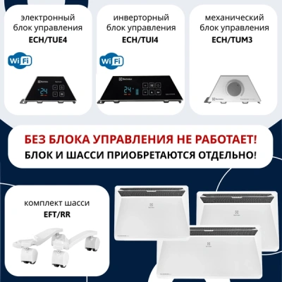 Модуль отопительный электрического конвектора Electrolux серии Rapid Transformer ECH/R-1000 T в 