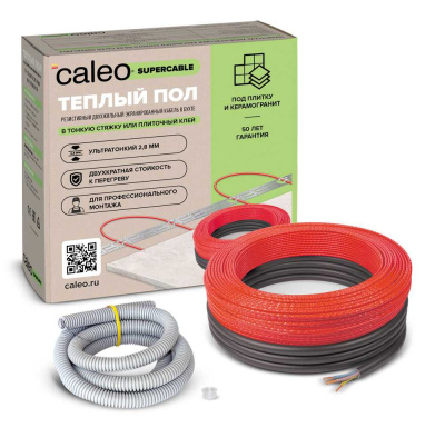 Кабельный теплый пол CALEO SUPERCABLE 18W-10 в 