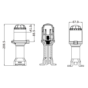 JHE-L-GET концевая заделка с индикационной лампой в 