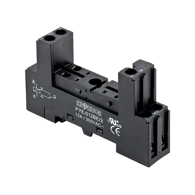 Монтажные колодки KIPPRIBOR PYF-012BE, PYF-022BE, PYF-112BE, PYF-122BE (для 1- и 2-контактных промежуточных реле серии MR) в 