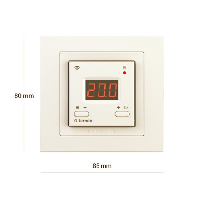 Terneo ax unic терморегулятор для теплого пола, слоновая кость в 
