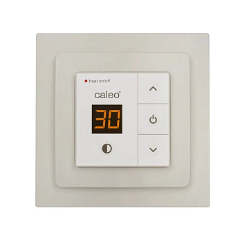 CALEO 720 терморегулятор для теплого пола с адаптерами, бежевый в 