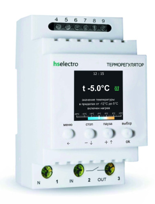 HS Electro ТС-4 терморегулятор для систем антиобледенения и снеготаяния в 