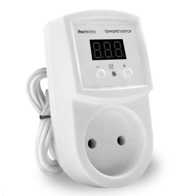 HS Electro ТР-16р  терморегулятор для инфракрасных панелей и конвекторов с выносным датчиком в 