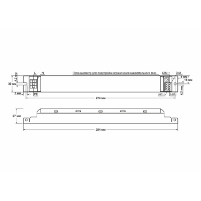 Источник питания D-LUCE Fonte EPF-80-350-130-DIM в 