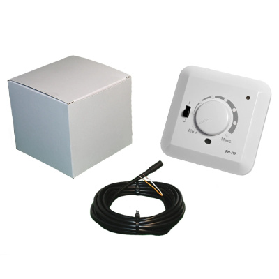 Эрголайт ТР-70П терморегулятор для теплого пола накладной с датчиком пола, белый в 