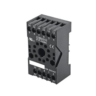 Монтажные колодки KIPPRIBOR PYF-039BE (для 3-контактных промежуточных реле серии RS) в 
