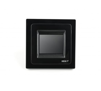DEVIreg Touch терморегулятор для теплого пола с комбинацией датчиков, черный в 