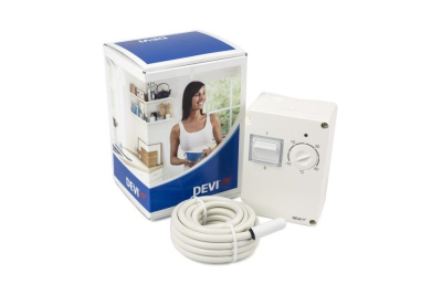 DEVIreg 610 (-10 +50°C) терморегулятор для наружных систем с датчиком на проводе в 