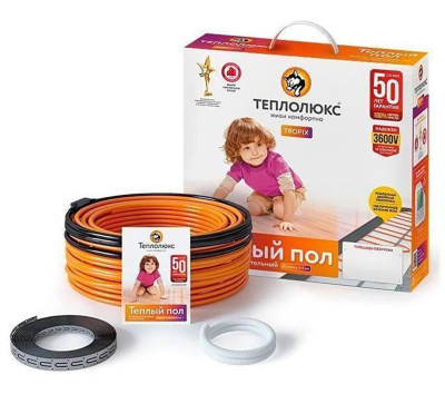 Теплолюкс Tropix ТЛБЭ 118,0 м/2500 Вт кабельный теплый пол в 