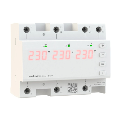 Welrok D6-50 red реле напряжения в 