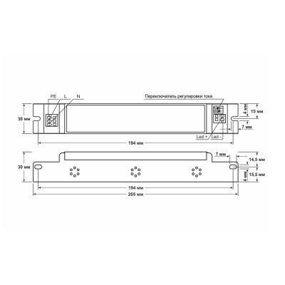 Источник питания D-LUCE Fonte EPF-50-350-P-E (с защ. 380 В и усиленной ЭМС) в 