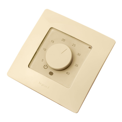 Эрголайт ТР-03 Этика терморегулятор для теплого пола, бежевый (в рамку Legrand Etika) в 