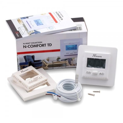 N-COMFORT TD терморегулятор для теплого пола с датчиком температуры воздуха и пола в 