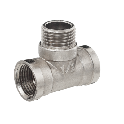 Тройник 1/2ВНВ Т15ВНВ никель в 