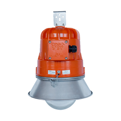 Взрывозащищённый ламповый светофор НСП43МТ-11-75 зеленый УХЛ1 в 