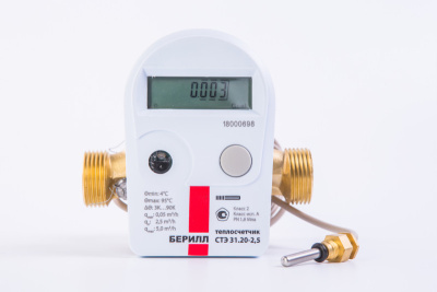 Теплосчетчик БЕРИЛЛ СТЭ 31.15-0,6-Т2-L с интерфейсом LoRaWAN, трубопровод обратный в 