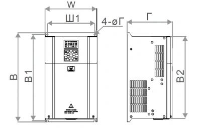 Частотный преобразователь HD3N-4T075G в 