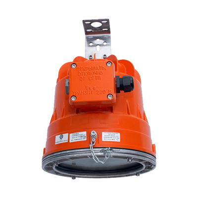 Взрывозащищённый ламповый светофор НСП43МТ-11-75 зеленый УХЛ1 в 