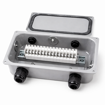 КЗНС-16-02 IP65 У1 коробка (MG20-3, MG32-1, отв. d20 c заглуш.-1, отв. d32 c загл. -2, БЗН24-16) в 