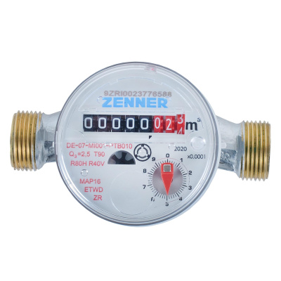 Счетчик горячей воды ETWD-N, DN 15, Qn 1,5, L 110 mm, R7 10L, без присоед. в 