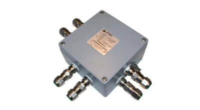 Взрывозащищенная клеммная коробка с кабельными вводами под небронированный кабель 400х405х120 в 