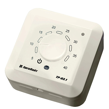Эрголайт ТР-03.1П терморегулятор для теплого пола накладной с датчиком пола, бежевый в 