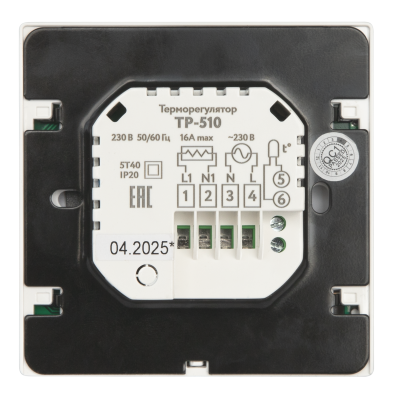 OneKeyElectro ТР-510 терморегулятор для теплого пола, белый в 