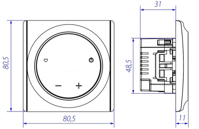 OneKeyElectro Florence OKE-20 терморегулятор для теплого пола, белый в 
