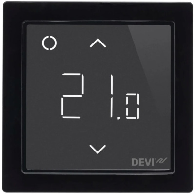 DEVIreg Smart Wi-Fi Wi-Fi терморегулятор для теплого пола, черный в 
