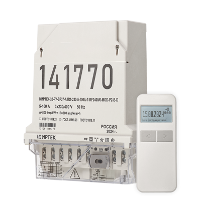 МИРТЕК-32-РУ-SP37-A1R1-230-5-100A-T-RF2400/6-MOD-P2-B-D с МИРТЕК-МС-RFLT.F.SS-RF433.F-L и МИРТ-835 в 