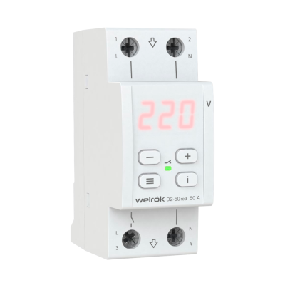 Welrok D2-50 red реле напряжения на 3 клеммы в 