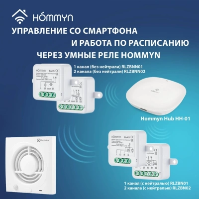 Вентилятор вытяжной серии Move EAFV-150 с датчиком движения в 