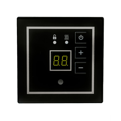 Эрголайт ТР SERIE ITALIANA QUADRATO терморегулятор для теплого пола, черный в 