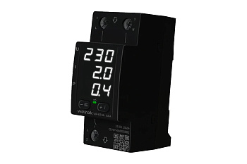 Welrok VIP-63 bk реле напряжения с контролем тока и мощности в 