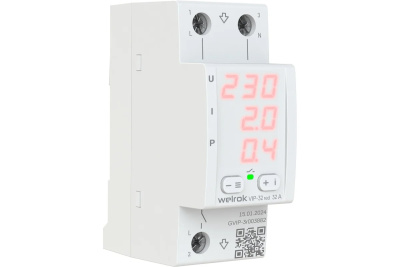 Welrok VIP-32 red реле напряжения с контролем тока и мощности в 