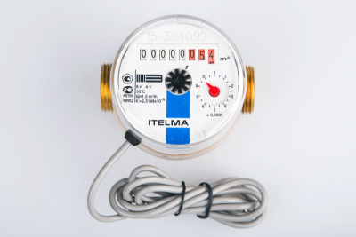 Счетчик холодной воды WFK24.D080-3-B-L-01-IP68 с импульсным выходом ГЕРКОН, вес импульса =1 л, ДУ15 в 