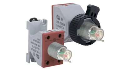 Блок контактный с лампой сигнальной для кнопки с подсветкой типа CZ0212-*** в 